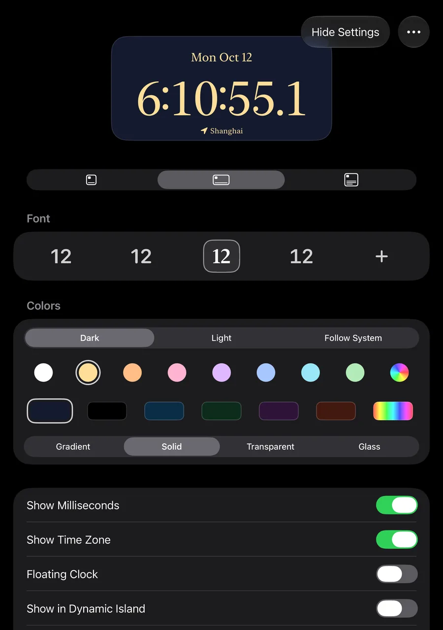 Settings with room to spare