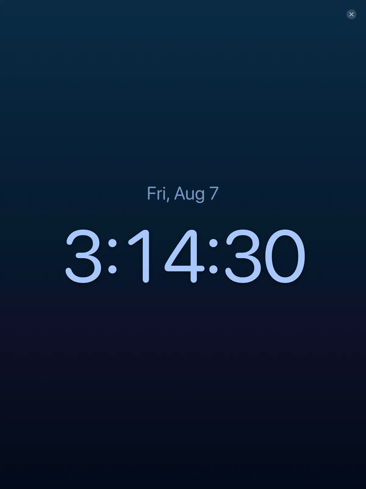 iPad Nightstand Mode
