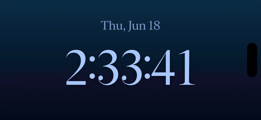 Nightstand Mode